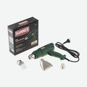 Фен техн. Hammer Flex HG2000LE 2000Вт 350/600С 300/500л/мин насадки, тепл.защита