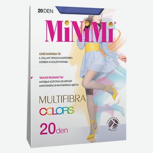 Колготки женские Minimi MULTIFIBRA COLORS 20 - Blu, без дизайна, 4