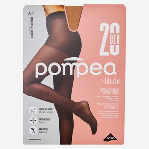 Колготки женские Pompea CL 20 IDEALE - polvere dorata, Без дизайна, 3