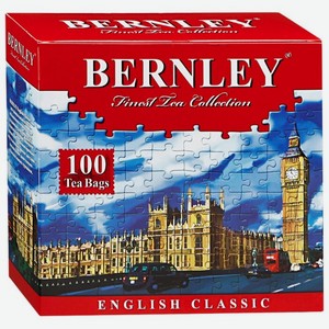 Чай черный Bernley English Classic в пакетиках, 100 шт