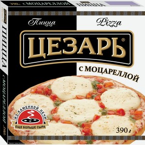 Пицца ЦЕЗАРЬ с моцареллой, Россия, 390 г