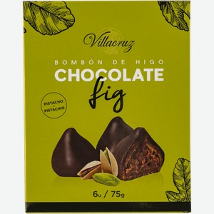 Конфеты в шоколаде Вилла Круз инжир фисташковый крем Викаекс кор, 75 г