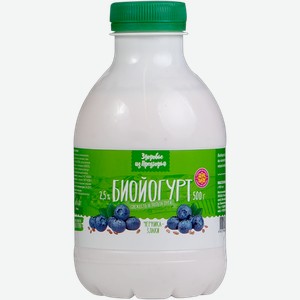 Йогурт 2,5% питьевой Здоровье из предгорья Черника злаки Абинский МЗ п/б, 500 мл