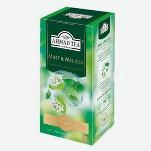 Чай зеленый Ахмад Мята Ти мята-мелисса, 25*1,8г