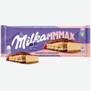 Шоколад Milka Strawberry Cheesecake молочный с клубникой и печеньем со вкусом чизкейка, 300 г