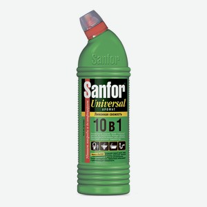 Чистящее средство Sanfor Universal 10в1 Лимонная свежесть гель, флакон, 750 мл