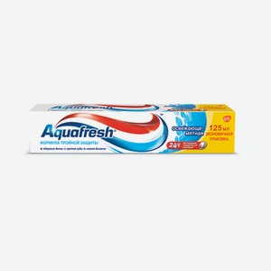 Зубная паста Аквафреш 3+ освежающая мята 125 мл (ГСК)