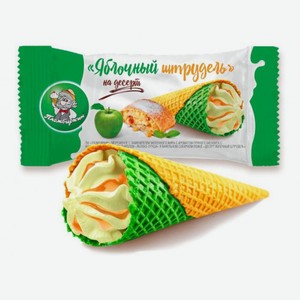 ЗМЖ Мороженое На Десерт Яблоч штруд 12% с дж ябл-груша 95г рожок