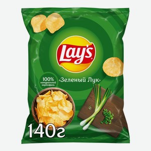 Чипсы картофельные Lay s со вкусом зеленого лука, 140 г