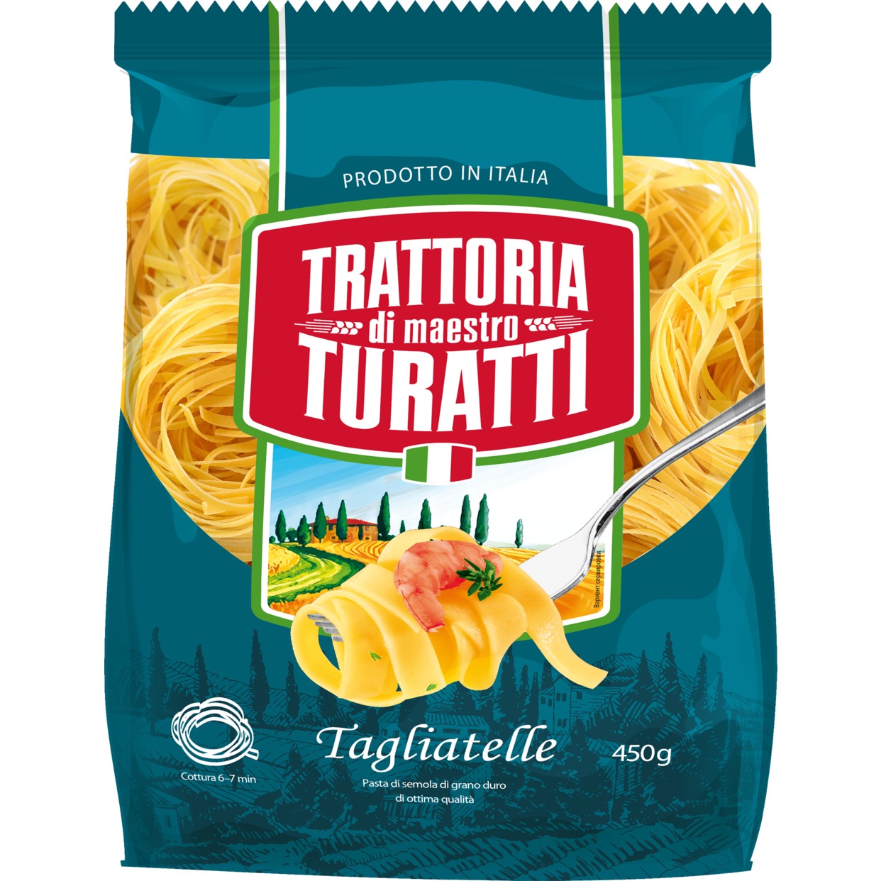 Макароны Trattoria di Maestro Turatti Гнезда 450 г в магазине Пятёрочка ...