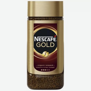 Кофе растворимый с молотым Nescafe Gold, 95 г, стеклянная банка