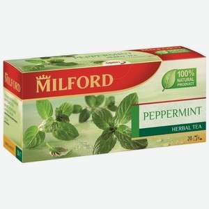 Чай травяной Milford Перечная мята в пакетиках, 20 шт.