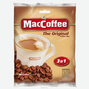 Напиток кофейный растворимый 3 в 1 MacCoffee The Original, 10 пакетиков, 20 г