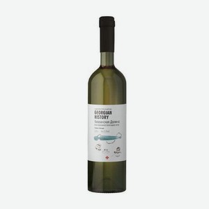 Вино Грузинская История Алазанская Долина Белое Полусладкое 12% 0,75л