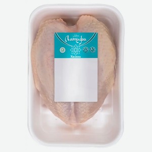 Грудка куриная Латифа Халяль с кожей охлажденная, 0.6-0.9 кг