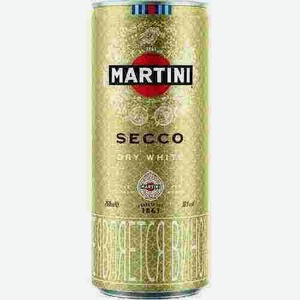 Напиток Винный Газированный Мартини Секко 10% 0,25л