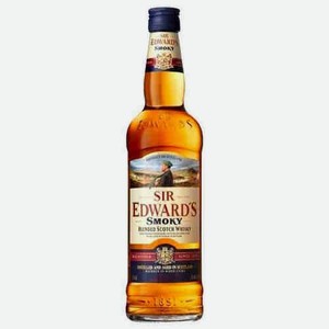 Виски Шотландский Сир Эдвардс Смоки 40% 1л