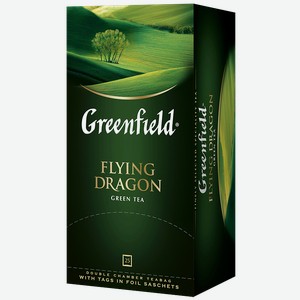 Чай зеленый GREENFIELD Летающий дракон, 25пакетиков