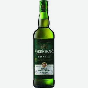 Виски Ирландский Керриганс 3 Года 40% 0,7л