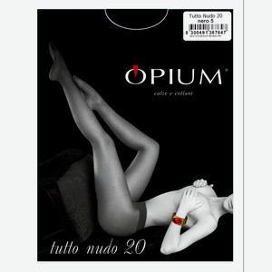 Колготки OPIUM Tutto Nudo 20 den - Nero, Без дизайна, 5