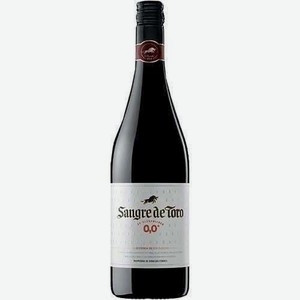 Вино Сангре Де Торо Безалкогольное Красное Полусладкое 0,75л