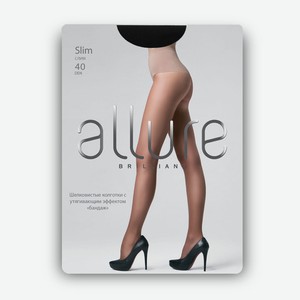 Колготки женские Allure Slim 40 den - nero, без дизайна, 3