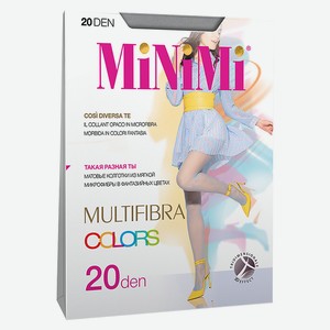 Колготки женские Minimi MULTIFIBRA COLORS 20 - Grigio Chiaro, без дизайна, 2