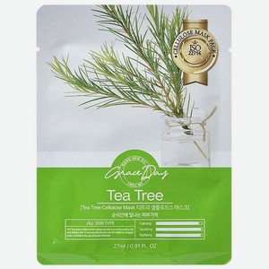 Тканевая маска Grace Day с экстрактом чайного дерева, 27мл