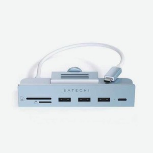 USB-C-концентратор Satechi Aluminum USB-C Clamp Hub для 24  iMac синий
