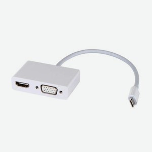 Адаптер UGREEN MM123 (30843) USB Type C to HDMI + VGA Converter белый