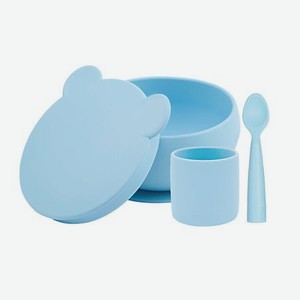 MINIKOIOI Набор посуды для детей Стаканчик Глубокая тарелка Ложка 0+