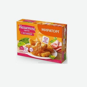 Наггетсы куриные с ветчиной 300г Мираторг Россия