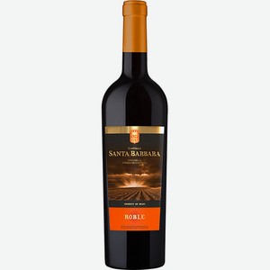 Вино Кастильо Санта Барбара Робле красное сухое 7,5-15% 0,75л /Испания/