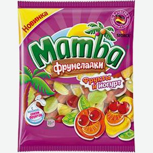 Жевательный мармелад Мамба Фрумеладки фрукты и йогурт 72г /Германия/