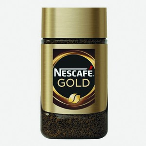 Кофе Nescafe Gold растворимый с добавлением молотого, сублимированный, 47.5 г
