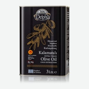 Масло оливковое DELPHI Extra Virgin Kalamata 3 л
