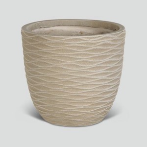 Горшок цветочный L&t pottery плетение песочный d28