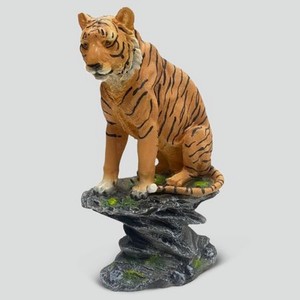 Фигура Тпк полиформ тигр сидит на камне 17x28x11 cм