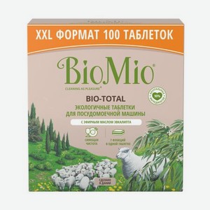 Средство BioMio для посудомоечной машины с маслом эвкалипта 100 шт