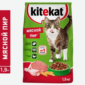 Kitekat Мясной пир сухой корм для кошек (15 кг)