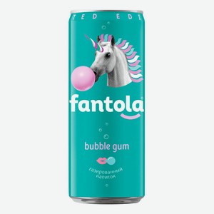 Напиток Fantola Bubble Gum жестяная банка 0,33 л