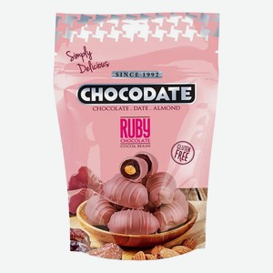 Конфеты Chocodate Финики с миндалем в рубиновом шоколаде 100 г