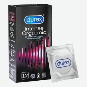 Презервативы Durex Intense Orgasmic рельефные со стимулирующим гелем-смазкой 12 шт