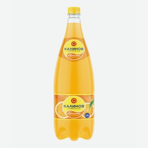 Газированный напиток Калинов Лимонад вкус апельсина 1,5 л