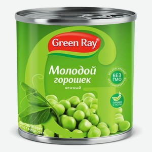 Горошек Green Ray Деликатесный зеленый 425 г