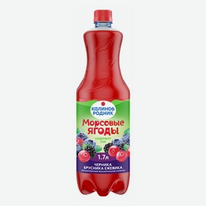 Напиток сокосодержащий Калинов Родник Морсовые ягоды морошка-брусника-черника 1,7 л