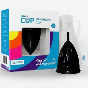 ONECUP Менструальная чаша Classic черная размер L