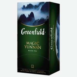 Чай черный GREENFIELD Меджик Юньнань, 25 пакетиков
