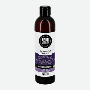 Шампунь для волос `HELLO NATURE` ACAI BERRY OIL с маслом ягод асаи (для окрашенных волос) 300 мл