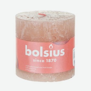 Свеча Bolsius shine 10х10 см розовая